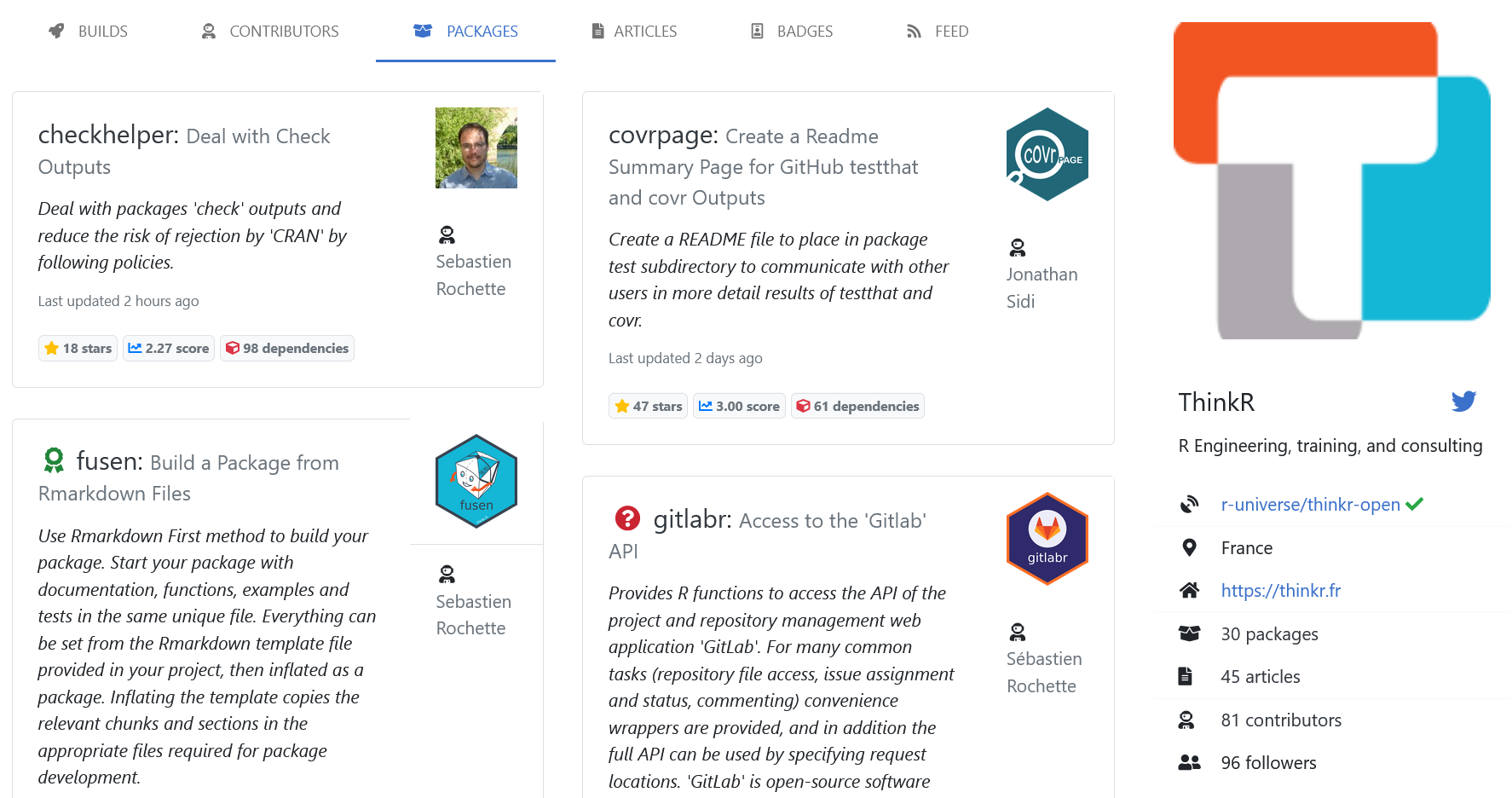 R Universe de ThinkR